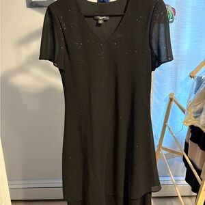 R&M Richards Black Sparkle Midi Dress